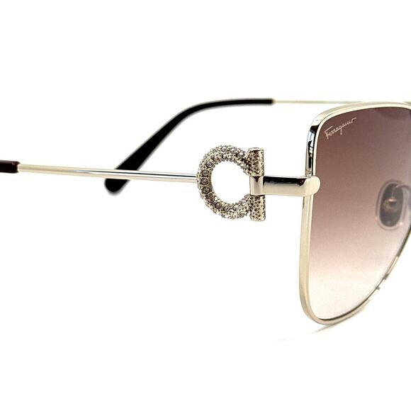 New, SALVATORE FERRAGAMO Sunglasses SF296SR 703 Authentic - Picture 6 of 12